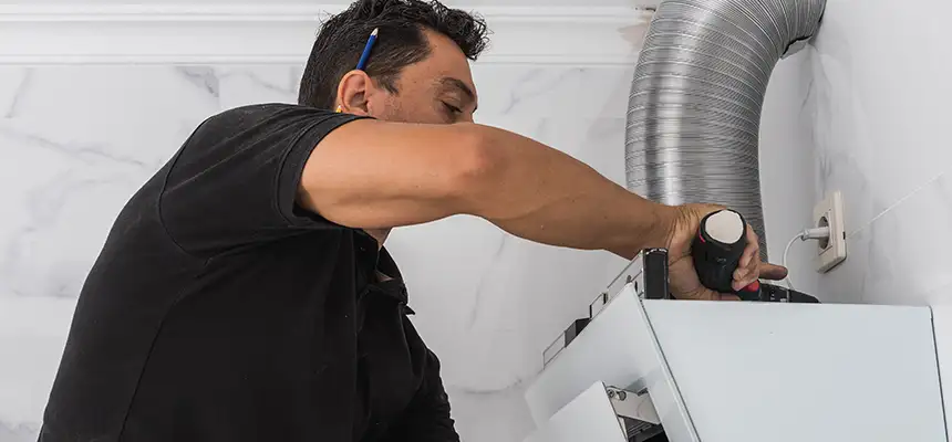 Precision In-wall Dryer Vent Cleaning & Rerouting Corrections in Cliffside Park, NJ